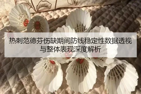 热刺范德芬伤缺期间防线稳定性数据透视与整体表现深度解析